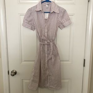 H&M Striped Shirt Dress Size 6